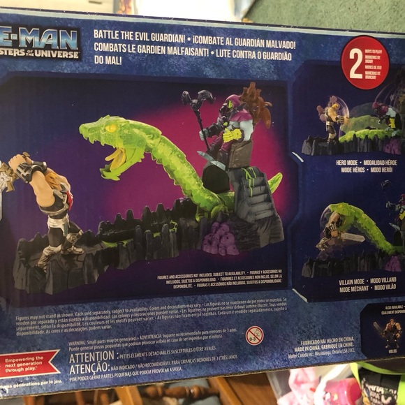 HE MAN & THE MASTERS OF THE UNIVERSE CHAOS SNAKE ATTACK PLAYSET NEW! - Picture 2 of 8
